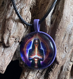Amulett – lila flieder – 25 mm / lila – Produktansicht 1