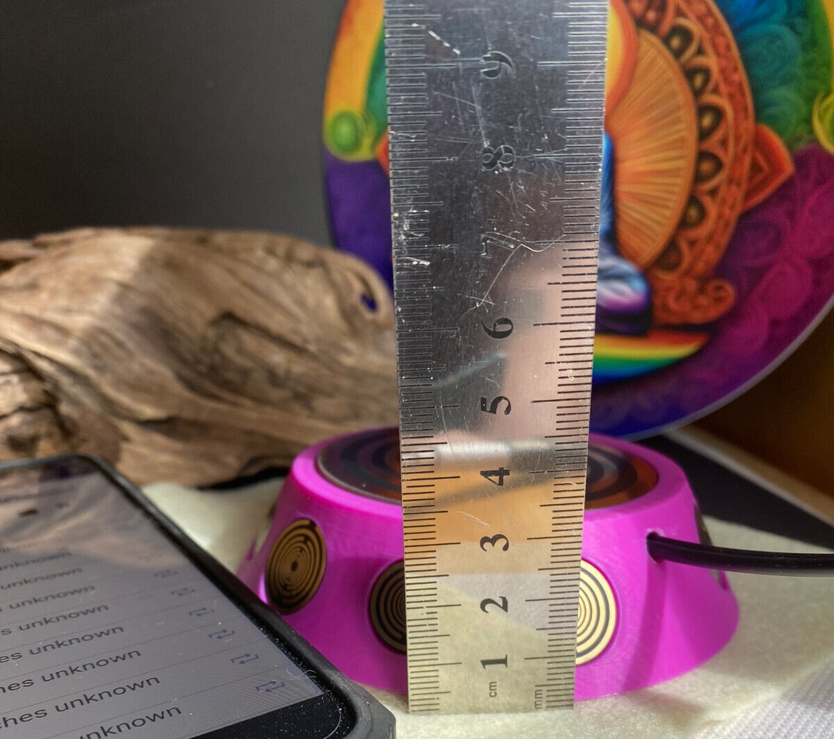 69 mm VibraNex UFO – pink, Oberflächenplatte goldlegiert – Produktansicht 1
