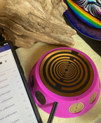 69 mm VibraNex UFO – pink, Oberflächenplatte goldlegiert – Produktansicht 1