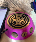 69 mm VibraNex UFO – pink, Oberflächenplatte goldlegiert – Produktansicht 1