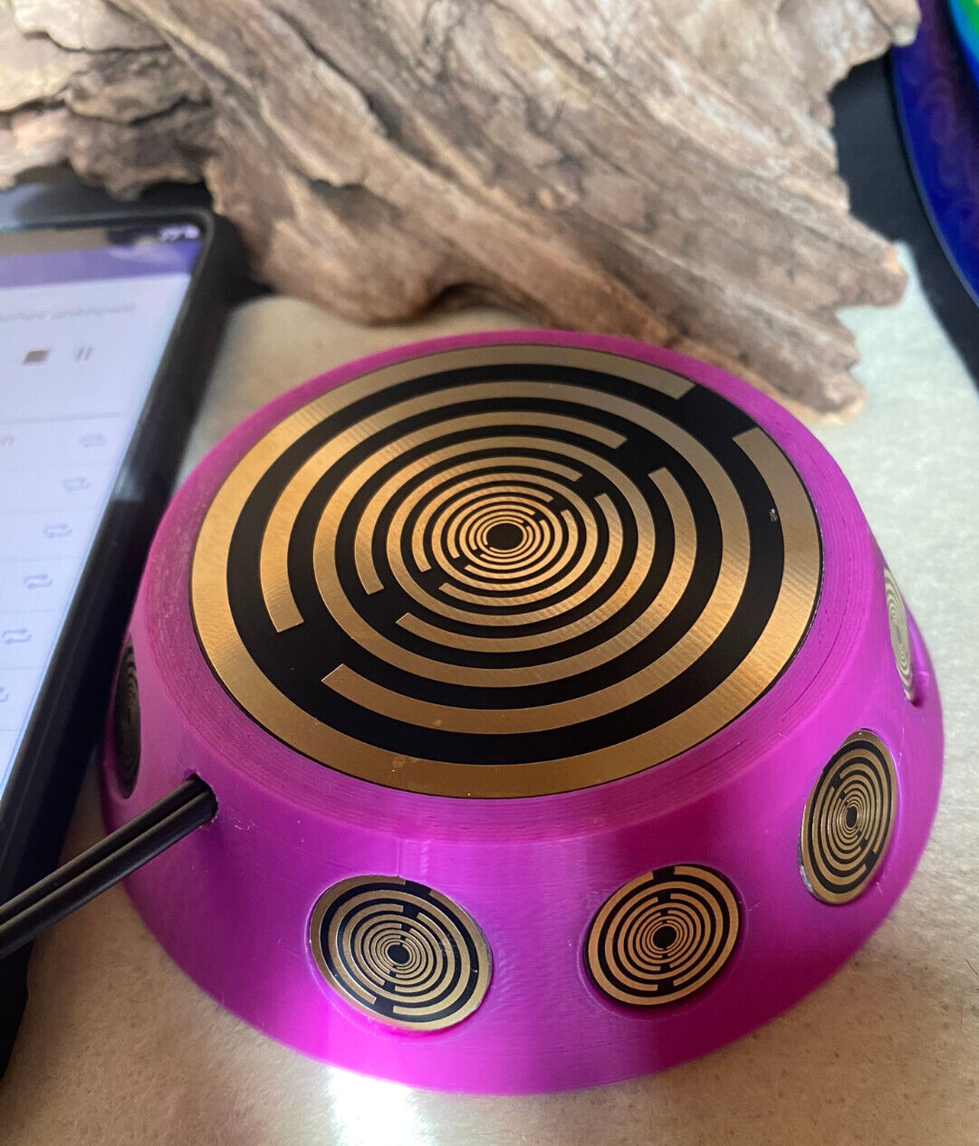 69 mm VibraNex UFO – pink, Oberflächenplatte goldlegiert – Produktansicht 1