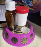 69 mm VibraNex UFO – pink, Oberflächenplatte goldlegiert – Produktansicht 1
