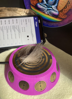 69 mm VibraNex UFO – pink, Oberflächenplatte goldlegiert – Produktansicht 1