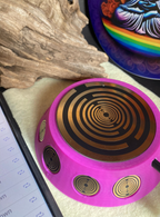 69 mm VibraNex UFO – pink, Oberflächenplatte goldlegiert – Produktansicht 1