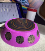 69 mm VibraNex UFO – pink, Oberflächenplatte goldlegiert – Produktansicht 1