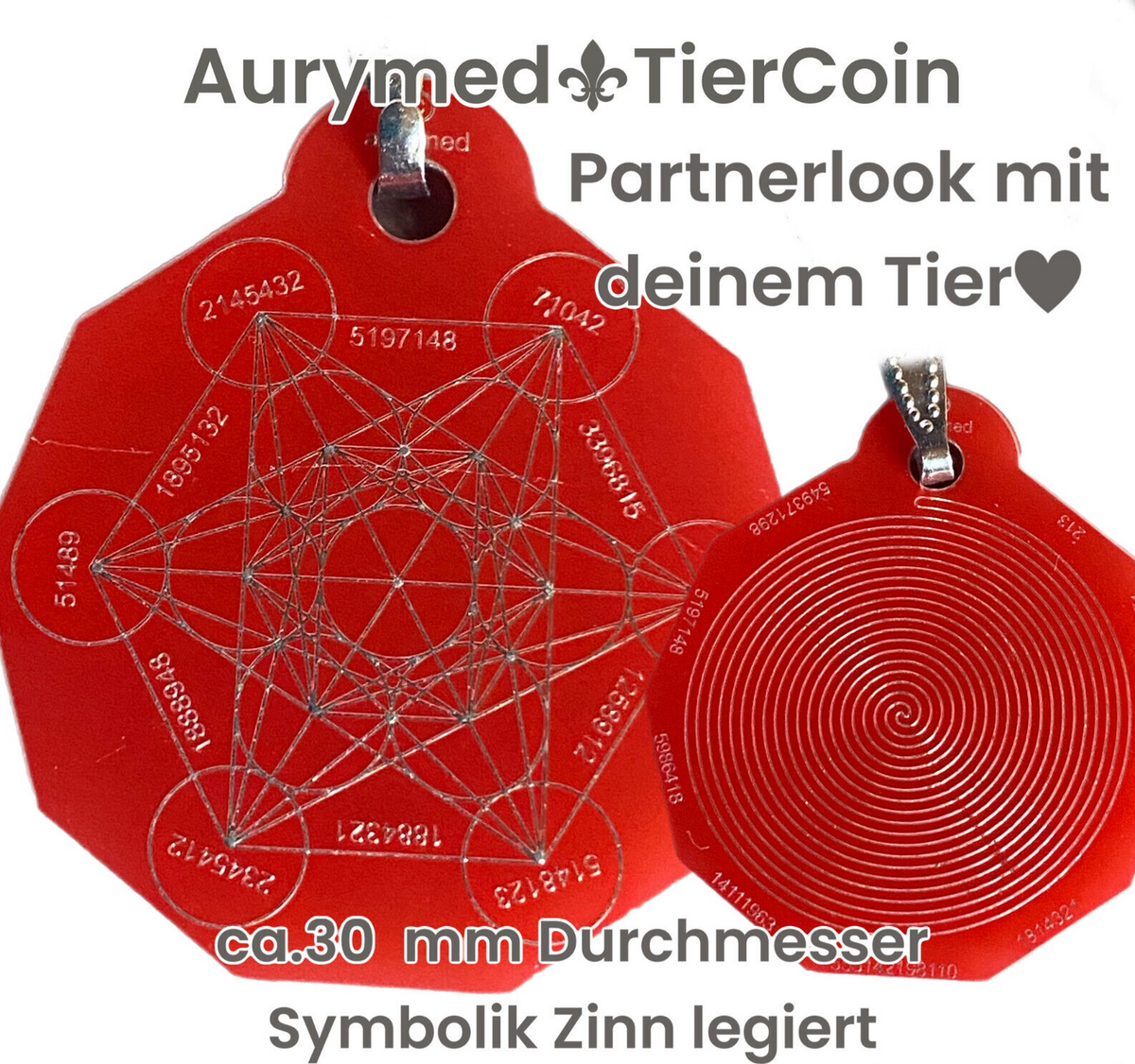 AURYMED Animal Tier Coin Rot – Beispiel 5