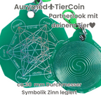 AURYMED Animal Tier Coin Grün – Beispiel 1