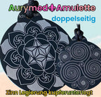 Amulett – Ich bin – Merkaba – Triskele schwarz mit zinnlegiert ca. 48mmx52 mm – Produktansicht 1