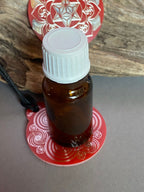 Amulett – Ich bin – Merkaba – Triskele rot mit zinnlegiert ca. 48mmx52 mm – Produktansicht 1