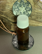 Amulett – Ich bin – Merkaba – Triskele schwarz mit zinnlegiert ca. 48mmx52 mm – Produktansicht 1
