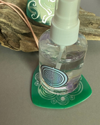 Amulett – Disc – Ganesha der Glücksbote+ die – 69 mm / zinnlegiert / grün – Produktansicht 1