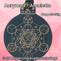 Anhänger Metatron schwarz, goldlegiert ca. 52 mm x 62 mm – Produktansicht 1