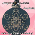 Anhänger Metatron schwarz, goldlegiert ca. 52 mm x 62 mm – Produktansicht 1