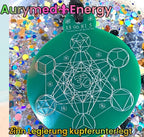 Anhänger Metatron waldgrün, zinnlegiert ca. 52 mm x 62 mm – Produktansicht 1