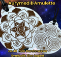 Amulett – Ich bin – Merkaba – Triskele weiß mit zinnlegiert ca. 48mmx52 mm – Produktansicht 1