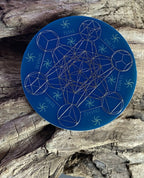 50 mm Disc – 1 Stück Metatron+ die MWO Lakhovsky MWO doppelseitig, blau, zinnlegiert, kupferunterlegt – Produktansicht 1
