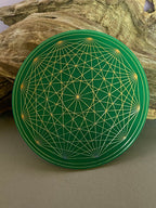 90 mm Discs – Metatron & Dodecagram – Stückzahl wählbar – zinnlegiert – grün – Bild 12