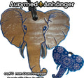 70 mm Anhänger Elefant – Produktansicht 1