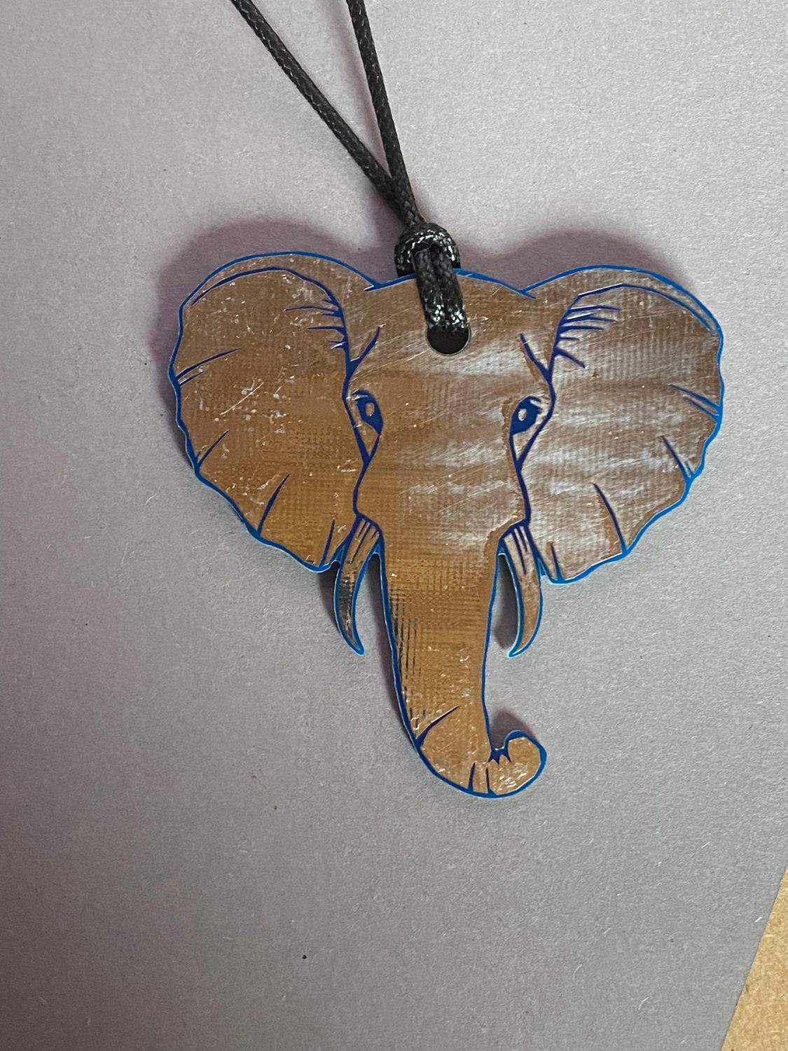 70 mm Anhänger Elefant – Produktansicht 1