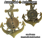 Anhänger – Anker, bronzefarben, goldlegiert – Produktansicht 1