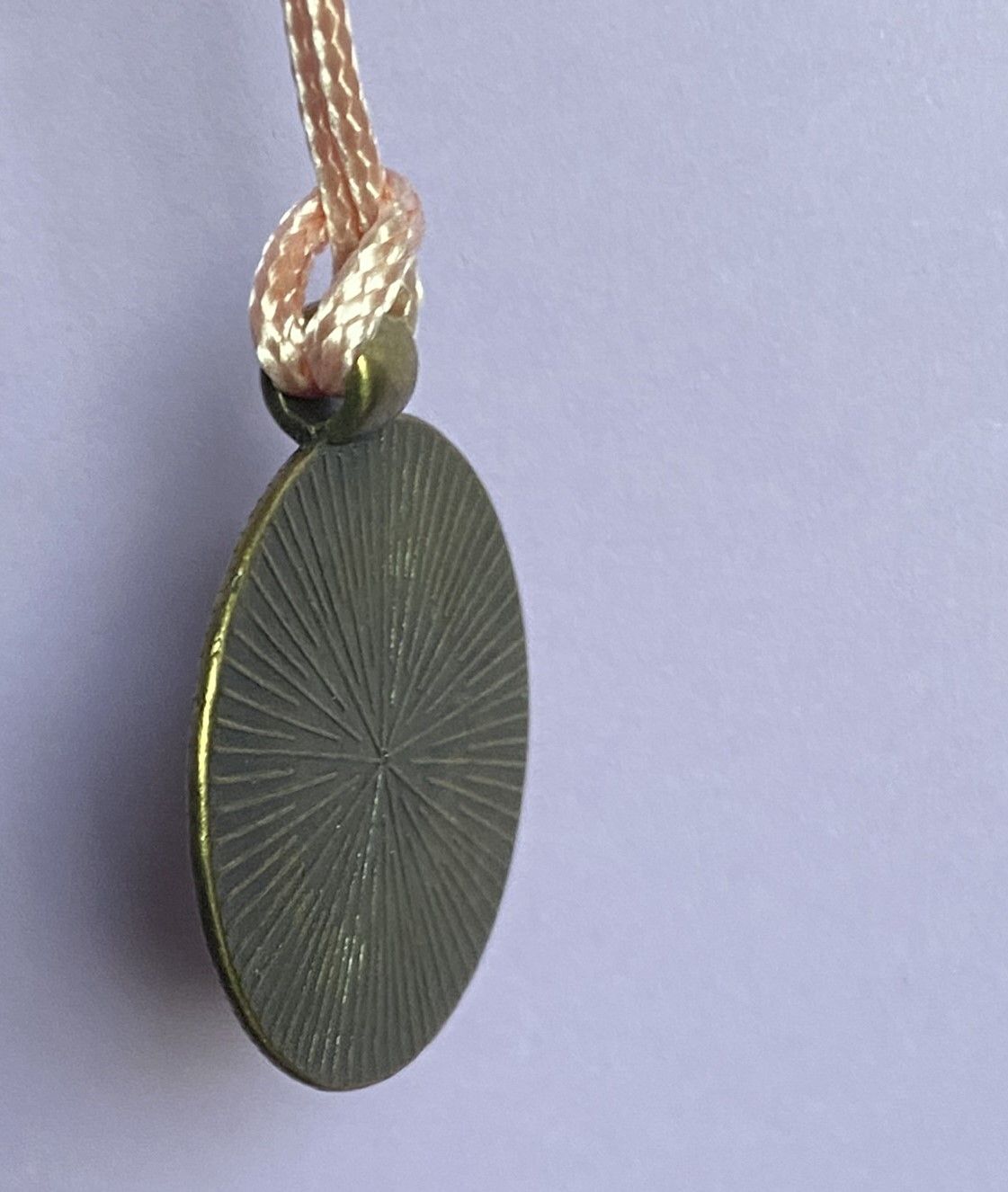 Amulett – Dodecagram als schwarzer 25 mm Coin – Dodecagram – 25 mm / zinnlegiert / Fassung bronzefarben – Produktansicht 1