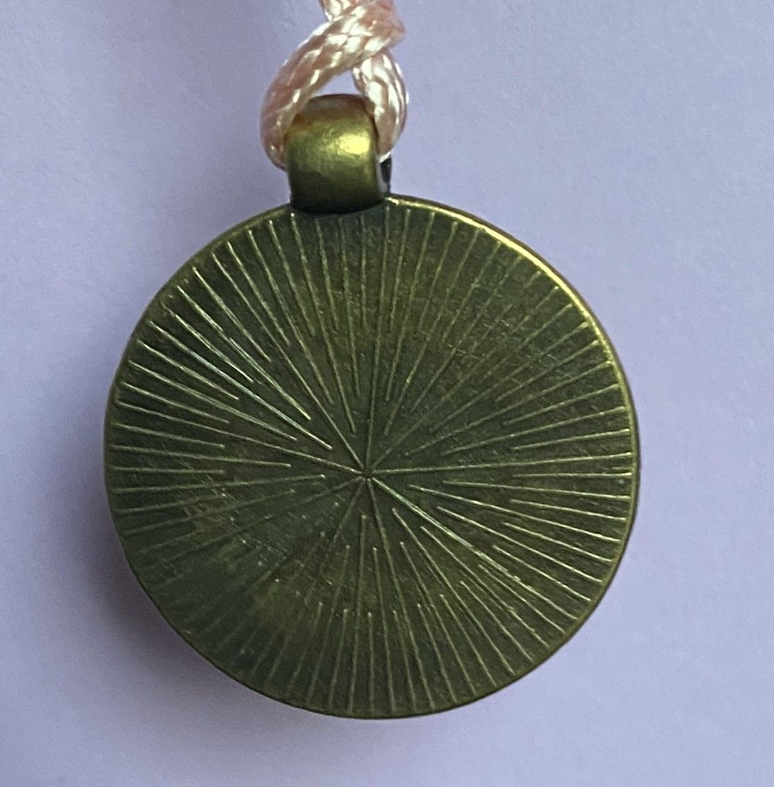 Amulett – Dodecagram als schwarzer 25 mm Coin – Dodecagram – 25 mm / zinnlegiert / Fassung bronzefarben – Produktansicht 1