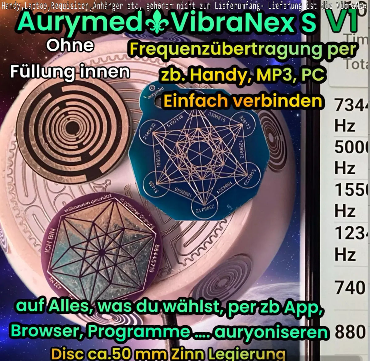 50 mm VibraNex UFO – weiß, Oberflächenplatte zinnlegiert – Produktansicht 1