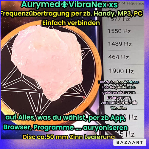 50 mm VibraNex flach – silk golden, Oberflächenplatte zinnlegiert – Produktansicht 1