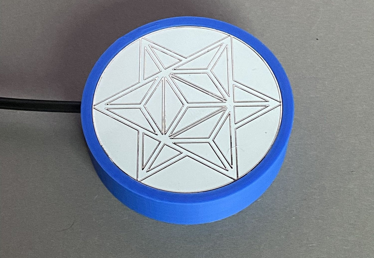 50 mm VibraNex flach, blau, Oberflächenplatte zinnlegiert – Produktansicht 1