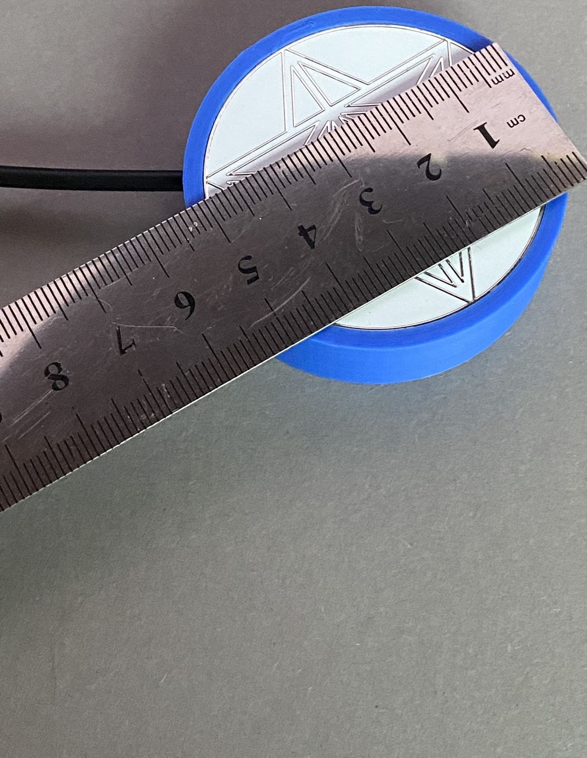 50 mm VibraNex flach, blau, Oberflächenplatte zinnlegiert – Produktansicht 1