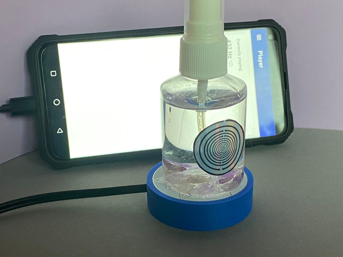 50 mm VibraNex flach, blau, Oberflächenplatte zinnlegiert – Produktansicht 1