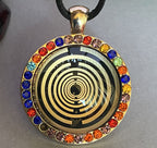 Amulett – Glamour – Lakhovsky MWO – 25 mm / goldlegiert / nachtschwarz – Produktansicht 1