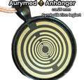 Amulett – schwarz, Lakhovsky MWO, Disc in schwarz, 25 mm, zinnlegiert, kupferunterlegt – Produktansicht 1