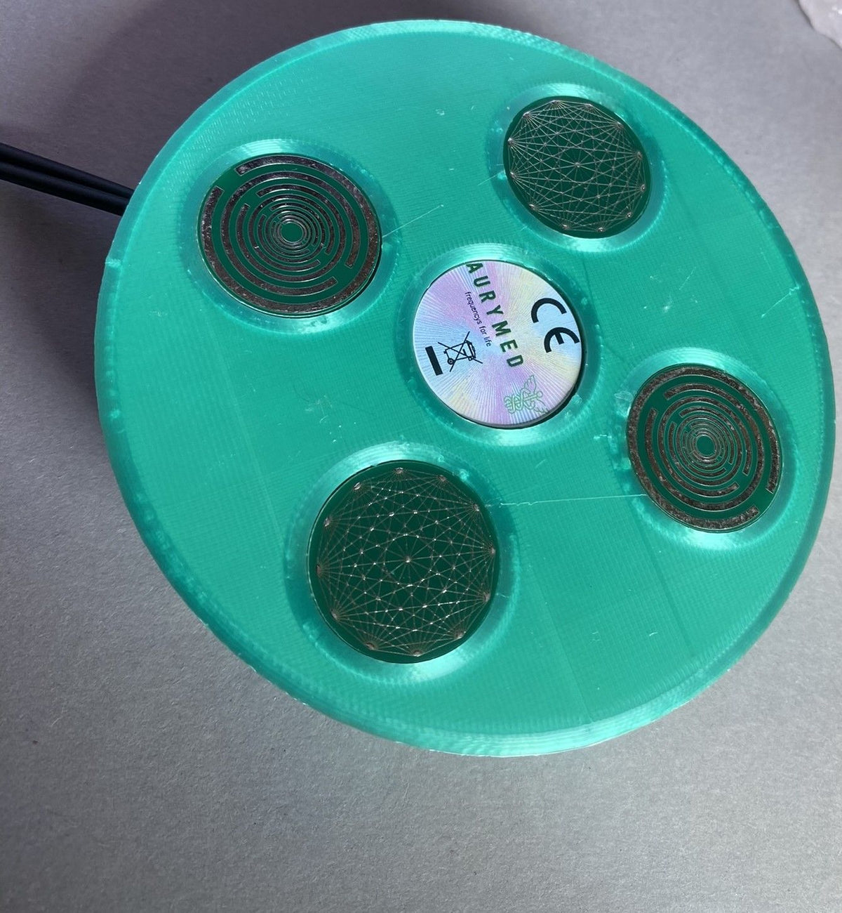 69 mm VibraNex UFO, 1-farbig, Oberflächenplatte zinnlegiert – Produktansicht 1
