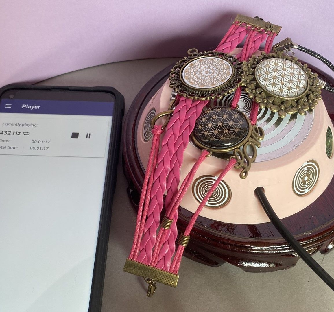 69 mm VibraNex UFO, 1-farbig, Oberflächenplatte zinnlegiert – Produktansicht 1