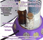 69 mm VibraNex UFO, 1-farbig, Oberflächenplatte zinnlegiert, Füllung Amethyst – Produktansicht 1