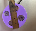 69 mm VibraNex UFO, 1-farbig, Oberflächenplatte zinnlegiert, Füllung Amethyst – Produktansicht 1