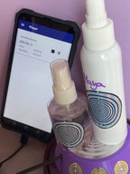 69 mm VibraNex UFO, 1-farbig, Oberflächenplatte zinnlegiert, Füllung Amethyst – Produktansicht 1