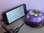 69 mm VibraNex UFO, 1-farbig, Oberflächenplatte zinnlegiert, Füllung Amethyst – Produktansicht 1