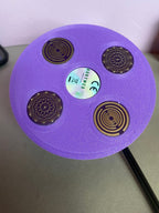 69 mm VibraNex UFO, 1-farbig, Oberflächenplatte zinnlegiert, Füllung Amethyst – Produktansicht 1