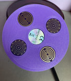 69 mm VibraNex UFO, 1-farbig, Oberflächenplatte zinnlegiert, Füllung Amethyst – Produktansicht 1