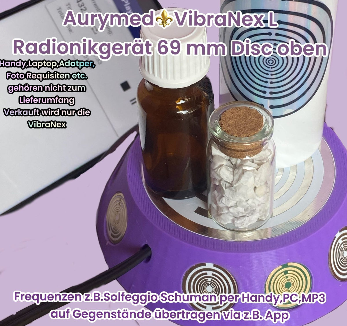 69 mm VibraNex UFO, 1-farbig, Oberflächenplatte zinnlegiert – Produktansicht 1