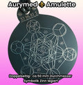 Anhänger Metatron schwarz, zinnlegiert ca. 52 mm x 62 mm – Produktansicht 1