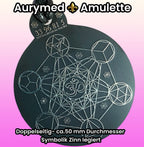 Anhänger Metatron schwarz, zinnlegiert ca. 52 mm x 62 mm – Produktansicht 1
