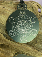 Anhänger Metatron schwarz, zinnlegiert ca. 52 mm x 62 mm – Produktansicht 1