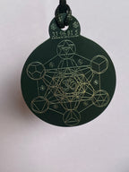 Anhänger Metatron schwarz, zinnlegiert ca. 52 mm x 62 mm – Produktansicht 1