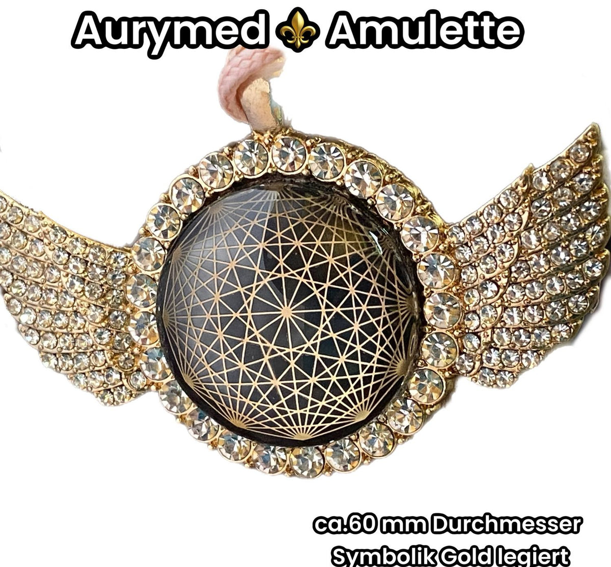 Amulett – glamour – Dodecagram – 25 mm / goldlegiert – Produktansicht 1