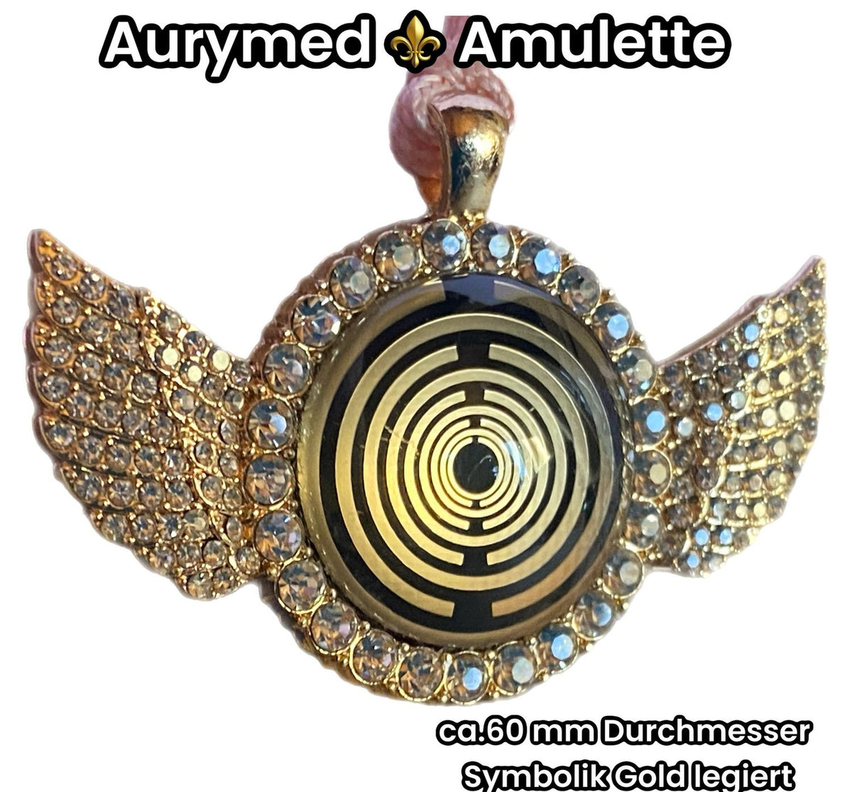 Amulett – glamour – Lakhovsky MWO – 25 mm / goldlegiert – Produktansicht 1