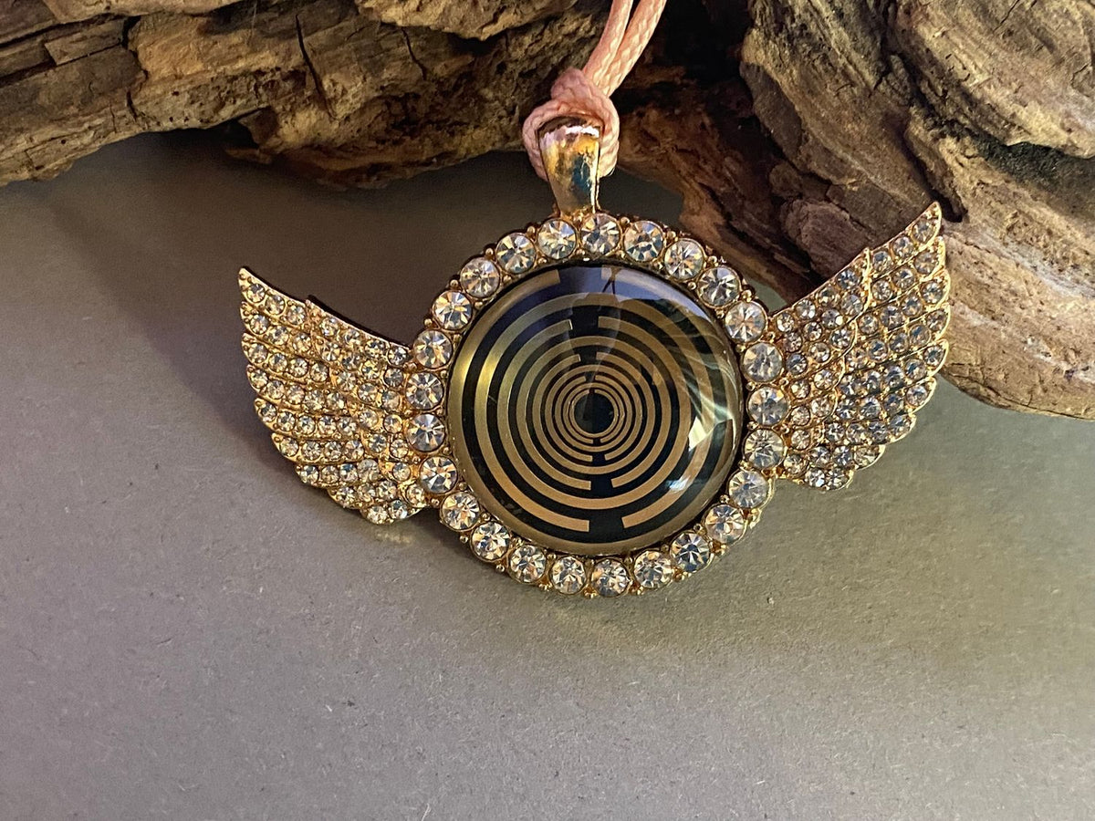 Amulett – glamour – Lakhovsky MWO – 25 mm / goldlegiert – Produktansicht 1