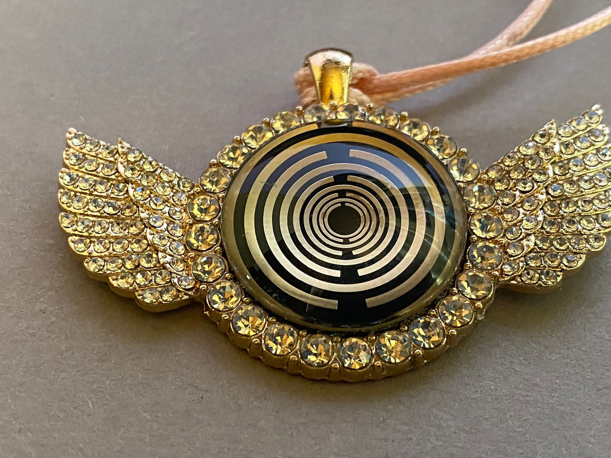 Amulett – glamour – Lakhovsky MWO – 25 mm / goldlegiert – Produktansicht 1